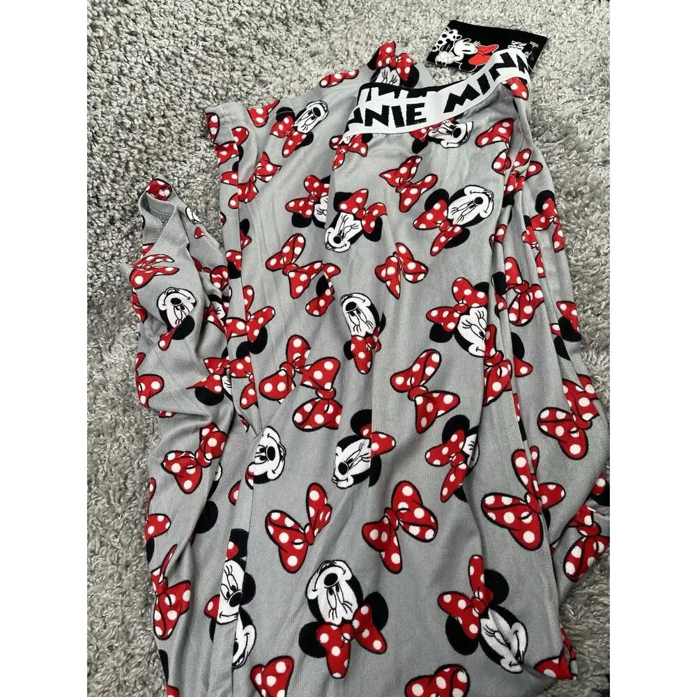 Disney Mickey & Minnie Mouse Pajamas Sleepwear Pants Size Large Soft Cozy - Picture 3 of 10